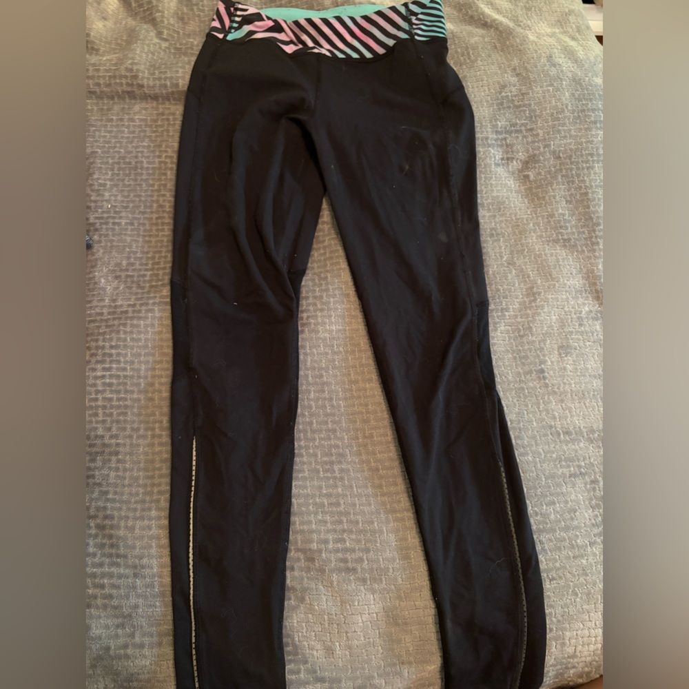 Black Leggings with Side Design